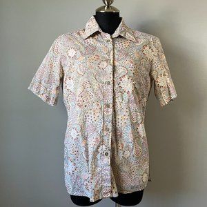 Tilley Paisley cotton short sleeve shirt
